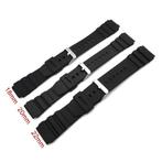 Zwarte rubberen horloge band bandje sport 18mm 20mm 22mm, Sieraden, Tassen en Uiterlijk, Overige Accessoires, Verzenden, Nieuw