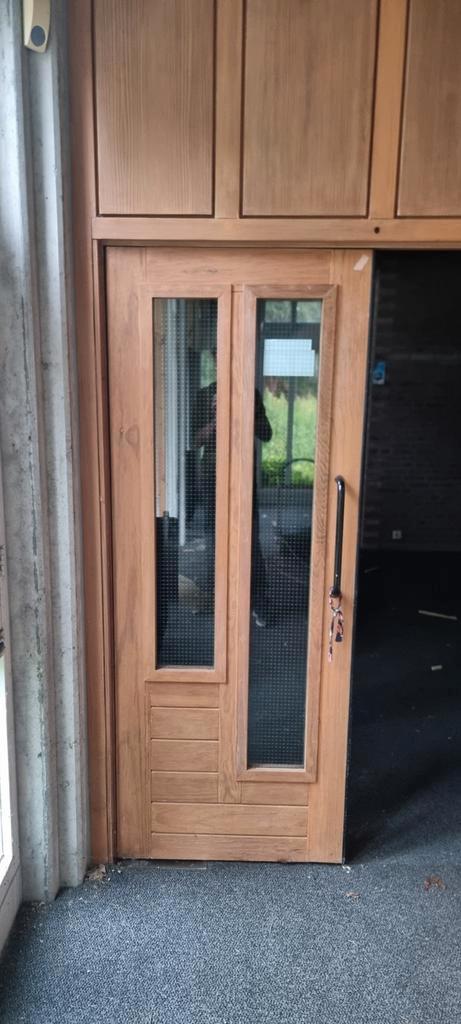 Grenen binnendeuren met glas, Amerikaans gebruikt tiny house, Tuin en Terras, Tuinhuizen, Gebruikt, Overige typen, Hout, Minder dan 250 cm