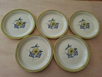 Stavangerflint, Norway, Flamingo- Bamboe, 5 plate dinerborde beschikbaar voor biedingen