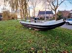 Stalen praam. Westlander vlet dekschuit., Gebruikt, Staal, Binnenboordmotor, 6 meter of meer