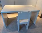 Witte kindertafel met stoel, Kinderen en Baby's, Kinderkamer | Tafels en Stoelen, Ophalen of Verzenden, Gebruikt, Tafel(s) en Stoel(en)
