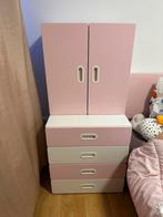 IKEA kinder kleding kast, roze/wit, Ophalen, 50 tot 70 cm, 105 cm of meer, Zo goed als nieuw