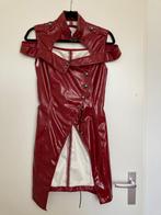Punk rave red leather dress jurk m, Boven de knie, Rood, Ophalen, Maat 38/40 (M)