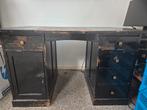 Massief houten bureau., Huis en Inrichting, Kasten | Dressoirs, Ophalen, Gebruikt, 50 tot 75 cm, 100 tot 150 cm