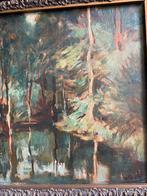 Schilderij - Boslandschap 47x37 cm, Ophalen