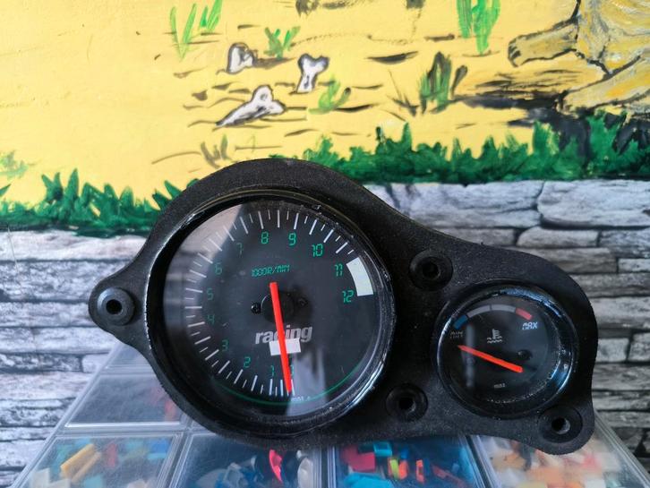 Aprilia racing Toerenteller + Temperatuurmeter, Fietsen en Brommers, Scooters | Aprilia, Gebruikt, Benzine, Ophalen of Verzenden