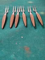 prikkers vintage hout zwart gekleurd 6 stuks, Huis en Inrichting, Ophalen of Verzenden, 'T Olde Gre-j, Info@toldegrej.nl, Endepoelstraat 20f Didam