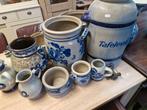 Grote Set Keulse Potten & Kruiken | Blauw Decor, Ophalen of Verzenden
