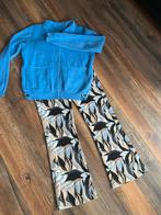 Flared travelstof broek, bijpassend blauw vest, Zoso maat S, Kleding | Dames, Blauw, Zo goed als nieuw, Lang, Ophalen