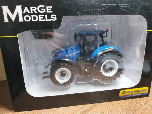 Te koop Marge Models New Holland T7.315 Bleu., Hobby en Vrije tijd, Modelauto's | 1:32, Zo goed als nieuw, Tractor of Landbouw