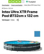 Intex Ultra XTR Frame zwembad, Ophalen, Gebruikt, Rechthoekig, Opzetzwembad