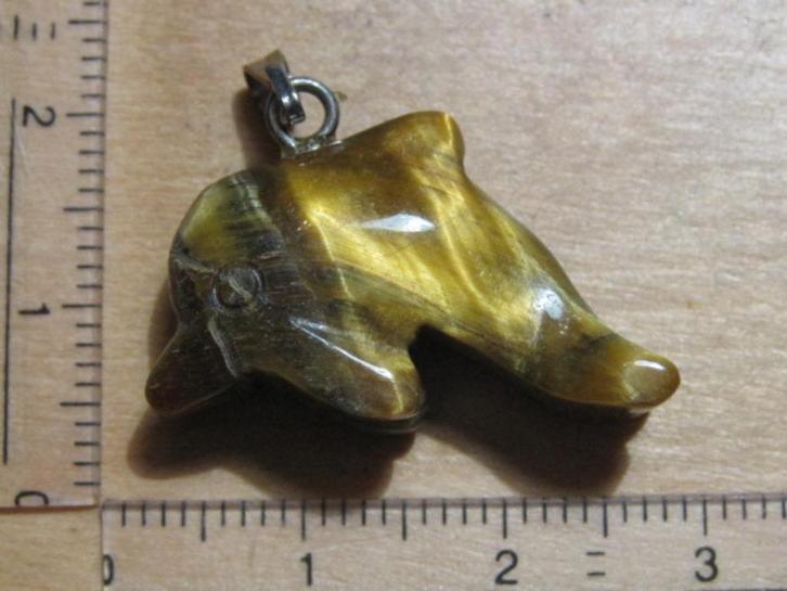 han. 15 verschillende edelsteenhangers DIEREN (2), Sieraden, Tassen en Uiterlijk, Kettinghangers, Nieuw, Steen of Mineraal, Overige kleuren