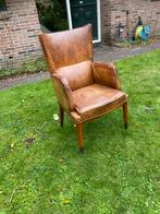 6 Verkade Directie Schapenleren Eetkamerstoelen, Gebruikt, Minder dan 75 cm, Leer, Ophalen of Verzenden