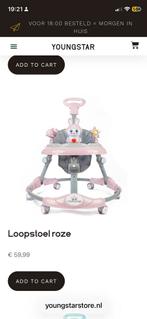 Roze Loopstoel Young Star- Verstelbaar & Inklapbaar, Ophalen, Zo goed als nieuw