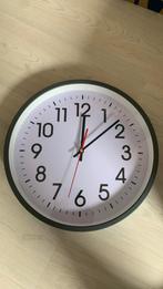 Klok rond wit grijs ongeveer 32cm doorsnede, Ophalen, Zo goed als nieuw