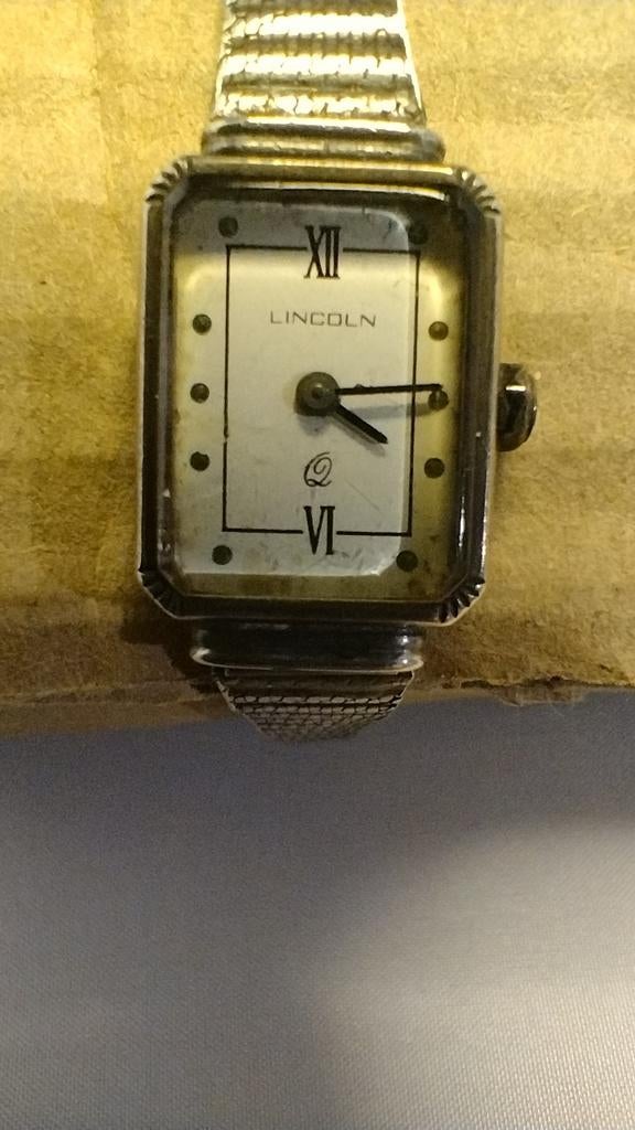 Vintage zilveren Lincoln dames horloge nazien, Overige merken, Polshorloge, Zilver, 1960 of later