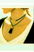 Nieuw set; oorbellen + ketting, Ophalen of Verzenden, Nieuw, Zwart