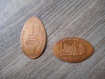 Pressed pennies Dusseldorf Rheinturm Pressed penny