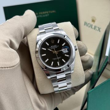 Rolex Datejust 41 Black Dial | Smooth | Oyster | Nieuw beschikbaar voor biedingen