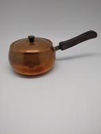 Koperen steelpan met deksel, Huis en Inrichting, Keuken | Potten en Pannen, Kookpan of Snelkookpan, Overige materialen, Gebruikt