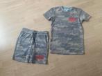 Korte broek Vingino T-shirt maat 10 / 140 camo set camouflag, Jongen, Ophalen of Verzenden, Zo goed als nieuw, Setje