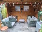 LOUNGESET Tuinset intratuin IRIS groen ZGAN!!!, Tuin en Terras, Tuinsets en Loungesets, Ophalen, Zo goed als nieuw, Bank