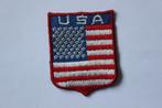 patch  usa  flag  shield, Verzamelen, Militaria | Algemeen, Embleem of Badge, Amerika, Overige soorten, Verzenden