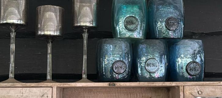 Lifestyle waxinelichten en standaards OPHALEN chcs, Huis en Inrichting, Woonaccessoires | Kandelaars en Kaarsen, Zo goed als nieuw