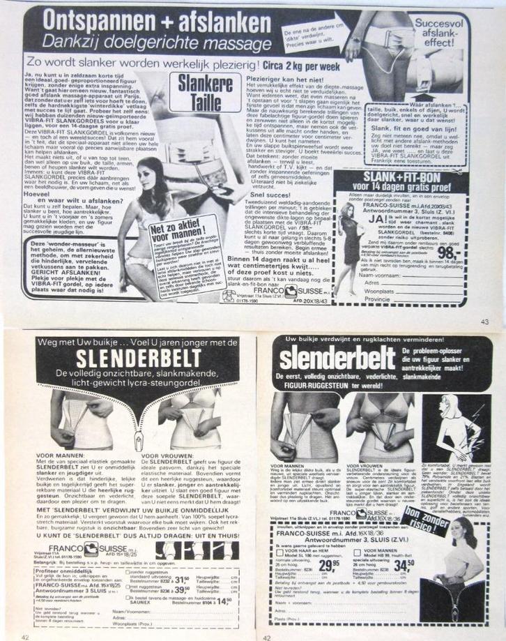 35+ vintage advertenties reclames afvallen 1975-76 dieet, Verzamelen, Merken en Reclamevoorwerpen, Gebruikt, Overige typen, Ophalen of Verzenden
