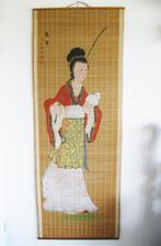 Chinese handbeschilderde scroll vrouw, Verzenden