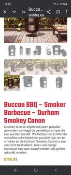 Nieuwe BBQ smoker Canon Durham, Tuin en Terras, Houtskoolbarbecues, Ophalen of Verzenden, Nieuw, Buccan BBQ, Met accessoires