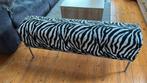 bankje zebraprint, Huis en Inrichting, Ophalen, Tweepersoons, 75 tot 100 cm, Zo goed als nieuw