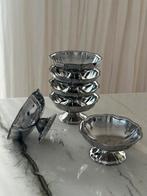 6 Guy Degrenne ijs champagne flower vlinder coupes inox rvs, Ophalen of Verzenden