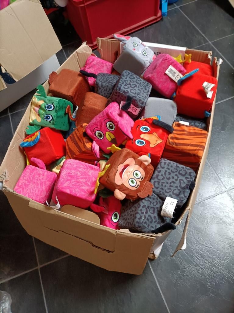 Doos vol jungle mini's Lidl knuffels, Ophalen of Verzenden, Zo goed als nieuw, Overige typen