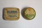 kinder wormkoekjes en zalf lege antieke medicijn verpakking, Ophalen of Verzenden, Gebruikt