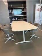 Maxdesign Plato eet- of vergadertafel met 4 Zed stoelen, Ophalen, 100 tot 150 cm, Design, 200 cm of meer