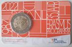 Nederland coincard 2 euro 2022 Erasmus, Verzenden, Koningin Beatrix, Euro's, Losse munt
