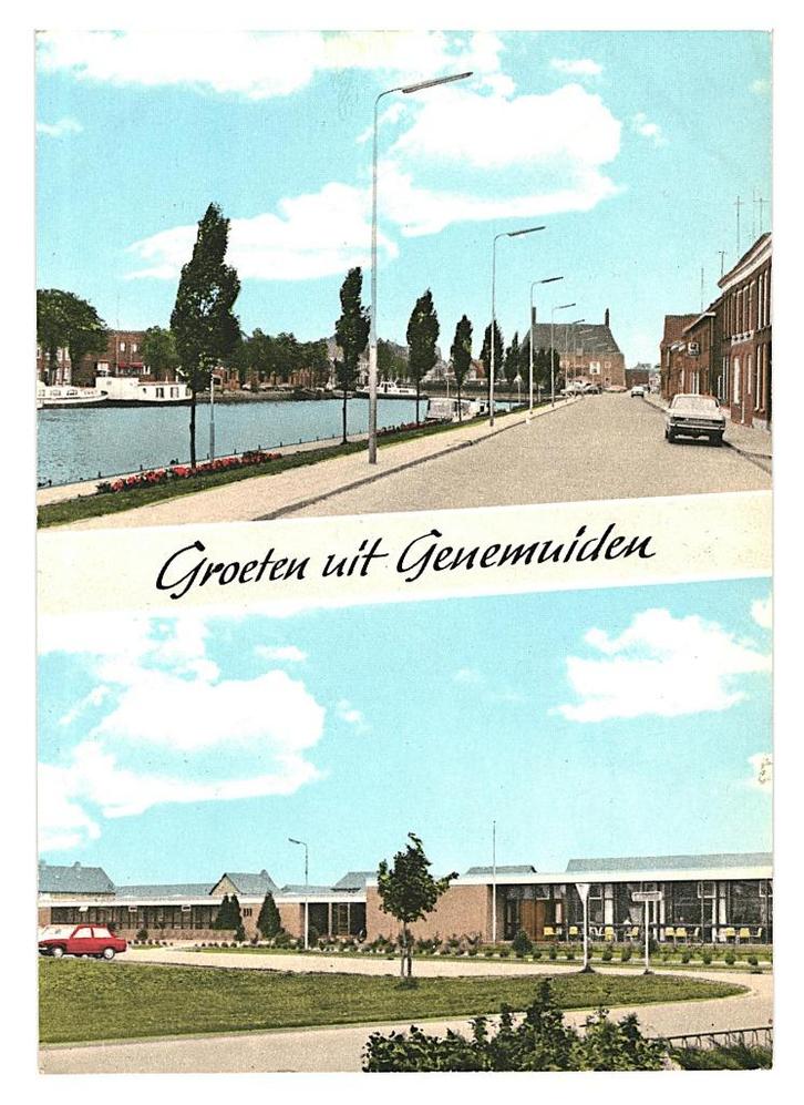 980634 Genemuiden Ov 1973 Gelopen met zegel, Verzamelen, Ansichtkaarten | Nederland, Gelopen, Overijssel, 1960 tot 1980, Ophalen of Verzenden