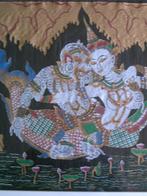 Balinese kunst - schilderij over Rama en Sita uit Ramayana, Antiek en Kunst, Ophalen