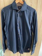 Donkerblauwe overhemd maat 40 van het merk Cavallaro Napoli, Kleding | Heren, Overhemden, Blauw, Zo goed als nieuw, Cavallaro Napoli