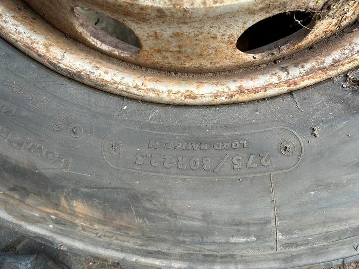Vrachtwagen Banden met Velg 275/80R22.5, Auto-onderdelen, Vrachtwagen-onderdelen, Overige merken, Overige Auto-onderdelen, Gebruikt