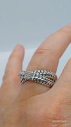 Buddha to Buddha Double Ben Zilveren Ring Maat 19, 19 tot 20, Ophalen of Verzenden, Zo goed als nieuw, Dame of Heer