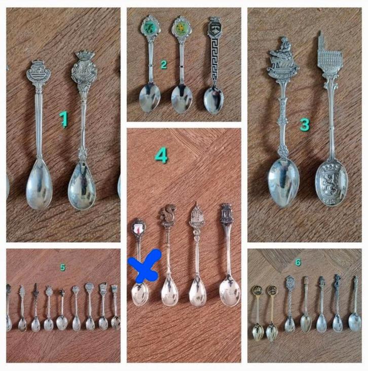 Te koop 34 vintage theelepels voor 25 euro. Ook per stuk, Antiek en Kunst, Antiek | Bestek, Ophalen of Verzenden