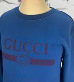 Gucci blauwe logo sweater jongens maat 10, Verzenden, Gucci EU, Customercare@gucci.com, Zo goed als nieuw