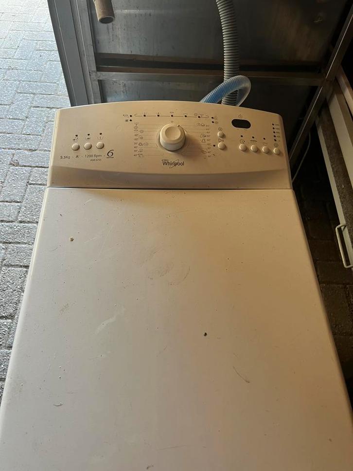 Whirlpool wasmachine bovenlader, Witgoed en Apparatuur, Wasmachines, Gebruikt, Bovenlader, 4 tot 6 kg, 85 tot 90 cm, 1200 tot 1600 toeren