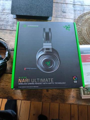 Razer nari ultimate gaming headset wireless met microfoon beschikbaar voor biedingen