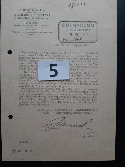 Persoonsbewijs, Verzamelen, Militaria | Tweede Wereldoorlog, Landmacht, Boek of Tijdschrift, Nederland, Ophalen of Verzenden