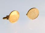 Manchetknopen 5 guldencent Beatrix 2 stuks
