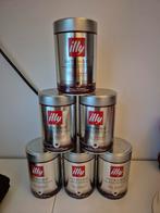 6 lege Illy koffie blikken Intenso Bold Roast, 250gr, Verzamelen, Blikken, Ophalen of Verzenden, Gebruikt, Koffie
