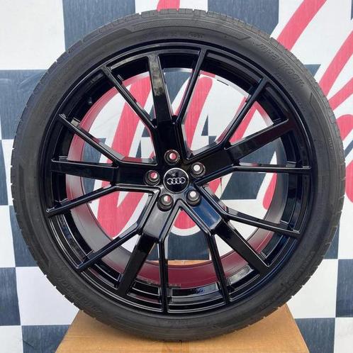 22 inch AUDI Q7 velgen Q8 SQ8 SQ7 zwart + hankook 285 35 22, Auto-onderdelen, Banden en Velgen, Banden en Velgen, Zomerbanden